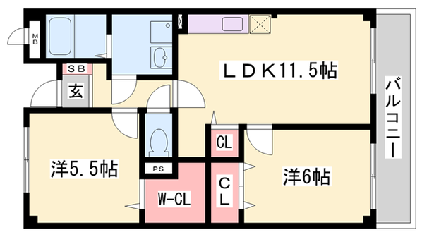 伊川谷駅 バス8分  伊川谷出張前下車：停歩3分 2階の物件間取画像